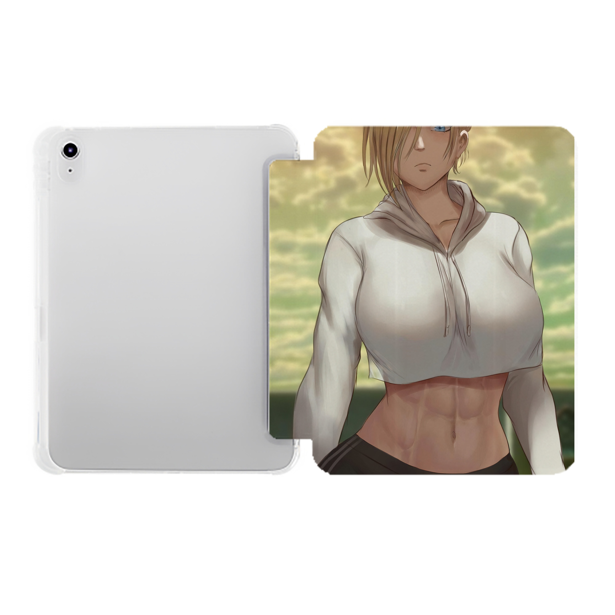 （画像用） 進撃の巨人 Attack on Titan IPad ケース ペン収納付き 三つ折りスタンド PUレザー×シリコン 対応機種9.5/10.5/10.9インチ